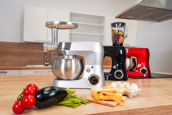 Multifunkční kuchyňský robot BestBerg BBR-1900R / 1900 W / 5 l / 12 rychlostí / červená