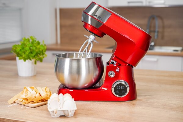Multifunkční kuchyňský robot BestBerg BBR-1900R / 1900 W / 5 l / 12 rychlostí / červená