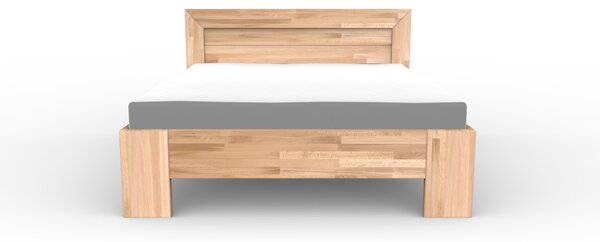 Masivní postel PARIS - Solwo Design Materiál: Buk cink, Barevne provedení: Olejování přírodní 101/201, Specifikace: 140x200