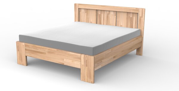 Masivní postel PARIS - Solwo Design Dřevo a odstín oleje: BUK Cink - Olej odstín BO102, Rozměr spací plochy: 140x200