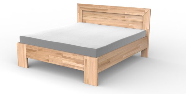 Masivní postel PARIS - Solwo Design Dřevo a odstín oleje: BUK Cink - Olej odstín BO105, Rozměr spací plochy: 240x200