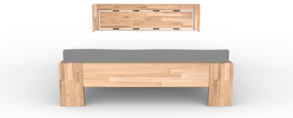 Masivní postel WIEN - Solwo Design Materiál: Buk cink, Barevne provedení: Olej odstín 103/203, Specifikace: 180x200