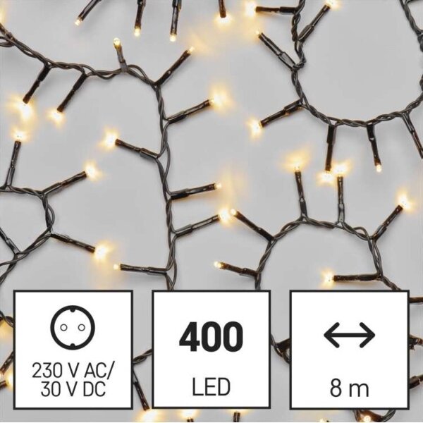 LED venkovní řetěz 400xLED/13m IP44 teplá bílá