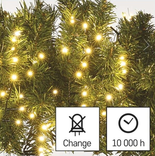 LED venkovní řetěz 400xLED/13m IP44 teplá bílá