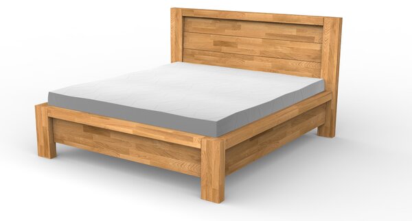 Masivní postel IMPERIAL - Solwo Design Dřevo a odstín oleje: BUK Cink - Olejování přírodní, Rozměr spací plochy: 180x200