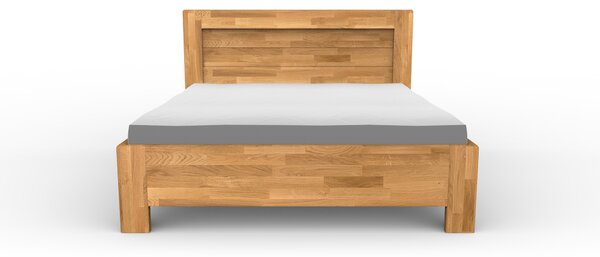 Masivní postel ROYAL - Solwo Design Materiál: Buk cink, - Olejování přírodní 101/201, Specifikace: 140x200