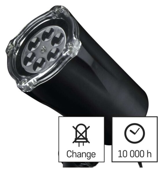 LED Vánoční venkovní projektor LED/3,6W/230V IP44 bílá