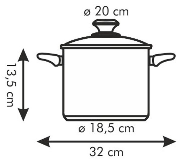 Hrnec PRESTO s poklicí ø 20 cm, 4,0 l