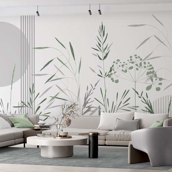 Fototapety Abstraktní siluety vegetace, Fototapety příroda, w05375 : uwalls.cz