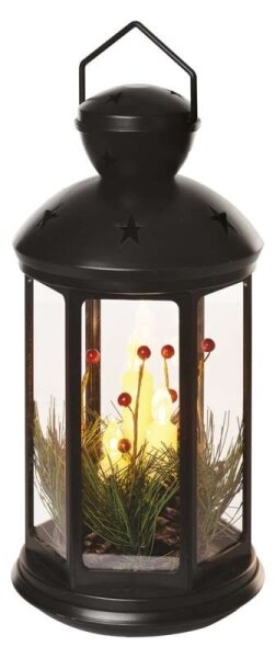 LED Vánoční dekorace LED/3xAAA černá