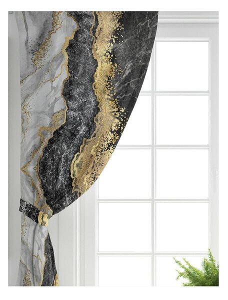 Závěsy v černo-zlaté barvě v sadě 2 ks 140x260 cm – Mila Home