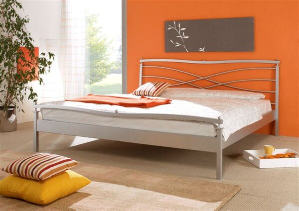 Česká Kovová postel ANGELETA 2 Barevne provedení: černá, Rozměr: 90 x 200 cm