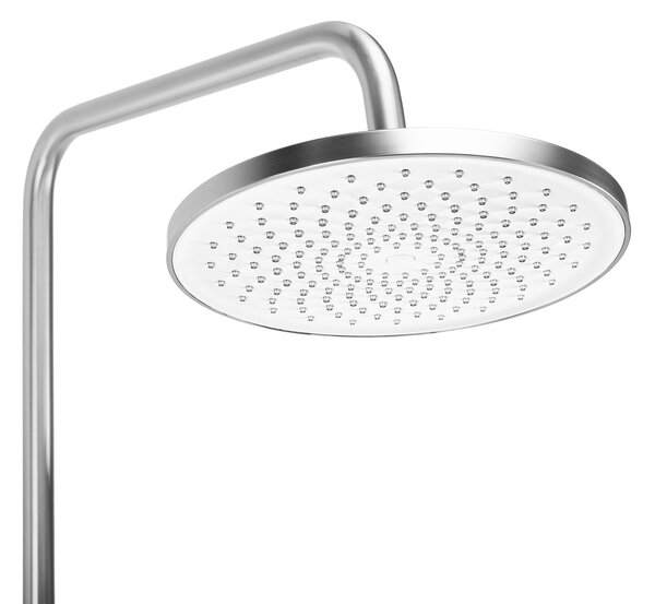 Rea Ontario, sprchový set nástěnný s dešťovou sprchou, broušená ocel, REA-P5506