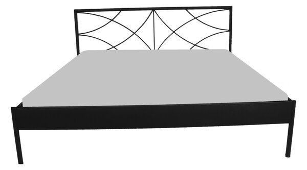 Česká Kovová postel Bow Barevne provedení: černá, Rozměr: 180 x 200 cm