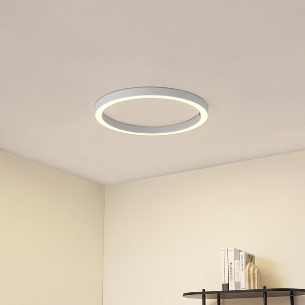 Stropní Lampa Lucande, Neor, stmívatelné, Bílá, Chodba, Kov, Moderní