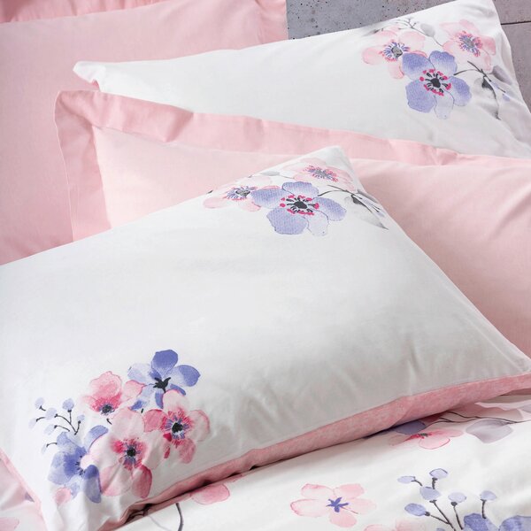 POVLEČENÍ, fialová, bílá, pink, 155/220 cm - Online Only povlečení, Online Only