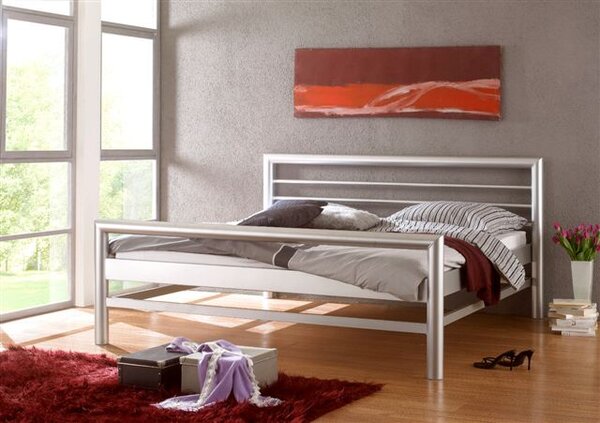 Česká Kovová postel MANCHESTER Barevne provedení: černá, Rozměr: 90 x 200 cm