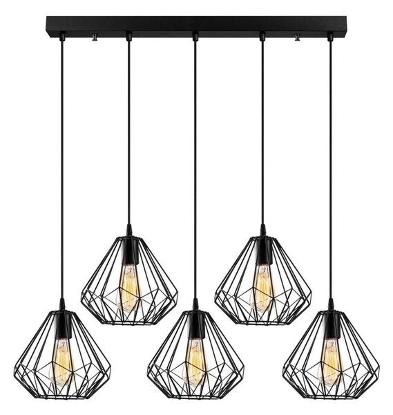 Lustr na lanku DIAMOND 5xE27/100W/230V