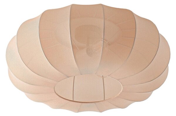Stropní Lampa Lindby, Helin, stmívatelné, Béžová, Obývací pokoj, Tkanina / Textil, Skandinávský