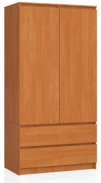 Šatní skříň se šuplíky 90 cm LOTA - olše
