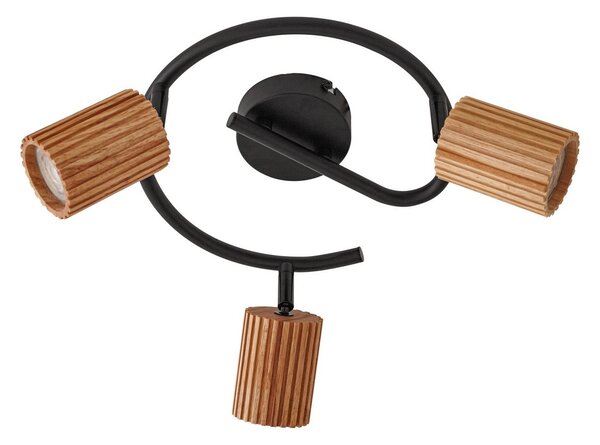 Stropní Lampa Lindby, Stralino, stmívatelné, Dřevo, Chodba, Dřevo, Moderní