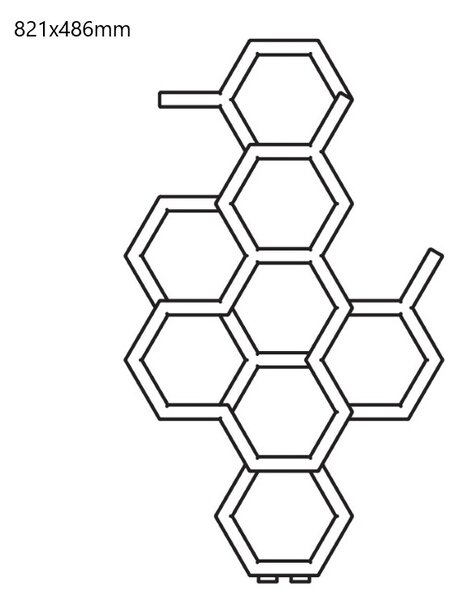 Terma Hex 821x486 vodní radiátor Soft 3028 ZX