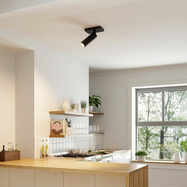 Stropní Lampa Arcchio, Brinja Slim, stmívatelné, Černá, Chodba, Hliník, Moderní