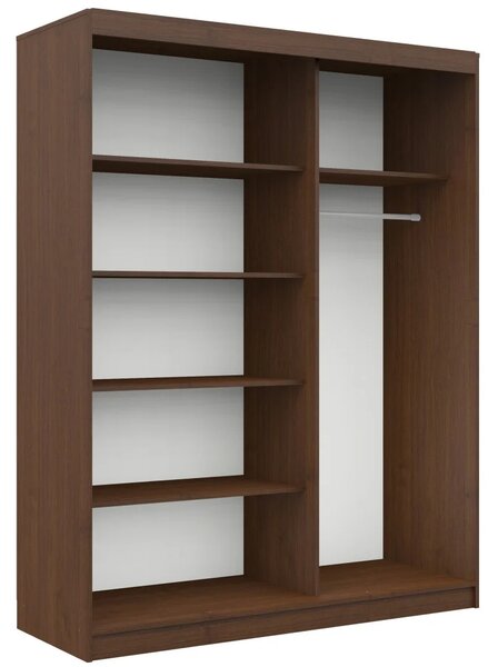 Prostorná šatní skříň 150 cm VALESTRA - wenge