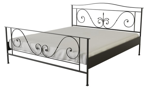 Nábytek ATIKA s.r.o. Kovová postel DAGMAR Povrchová úprava: bílá, Rozměr: 200 x 200 cm