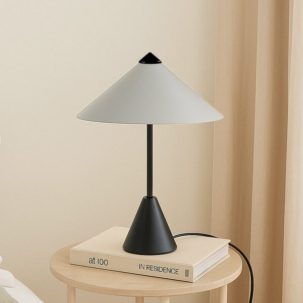 Stolní lampa Lindby, Norvik, Černá, Obývací pokoj, Kov, Moderní