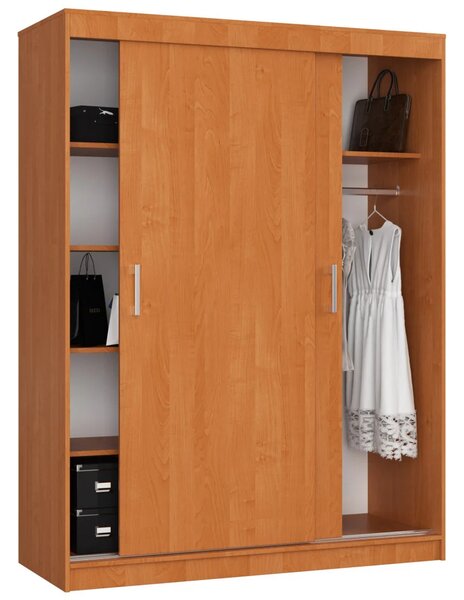 Prostorná šatní skříň 150 cm VALESTRA - olše