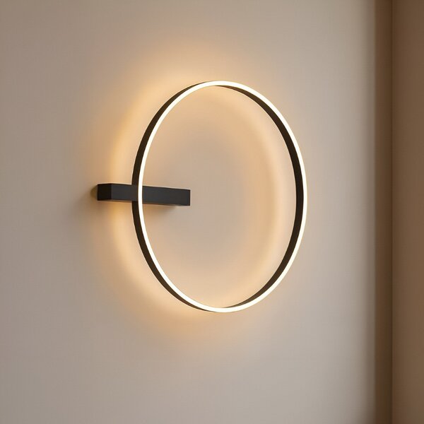 Stropní Lampa Lucande, Isalin, stmívatelné, Černá, Obývací pokoj, Hliník, Moderní