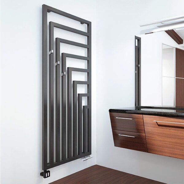 Terma Angus V 1300x440 vodní radiátor Metallic Black ZX