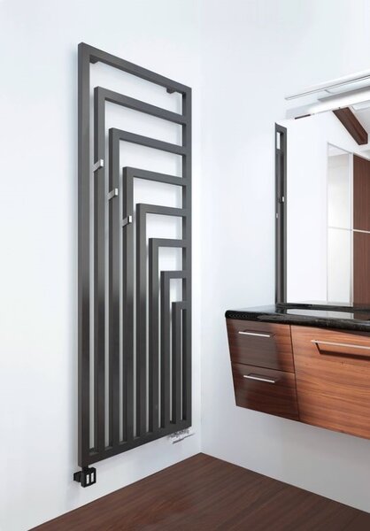 Terma Angus V 1300x440 vodní radiátor Metallic Black ZX
