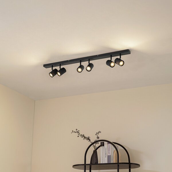 Stropní Lampa Lindby, Kardis, stmívatelné, Šedá, Chodba, Hliník, Moderní