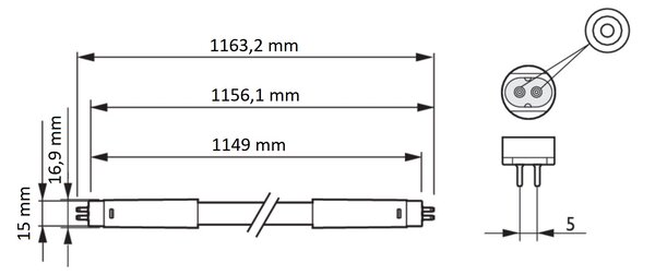 MASTER LEDtube 1149mm HO840 T5LED Trubice 26W 3900lm