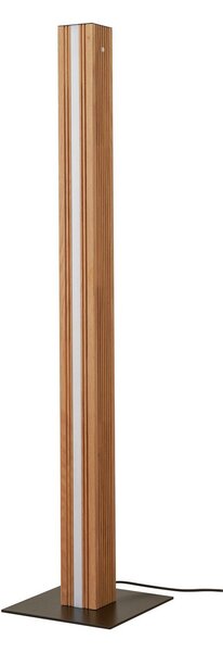 Stojací Lampa Lucande, Lieske, stmívatelné, Dřevo, Obývací pokoj, Dřevo, Moderní