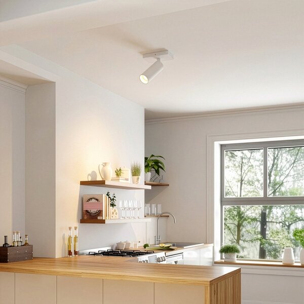 Stropní Lampa Arcchio, Brinja Slim, stmívatelné, Bílá, Chodba, Hliník, Moderní