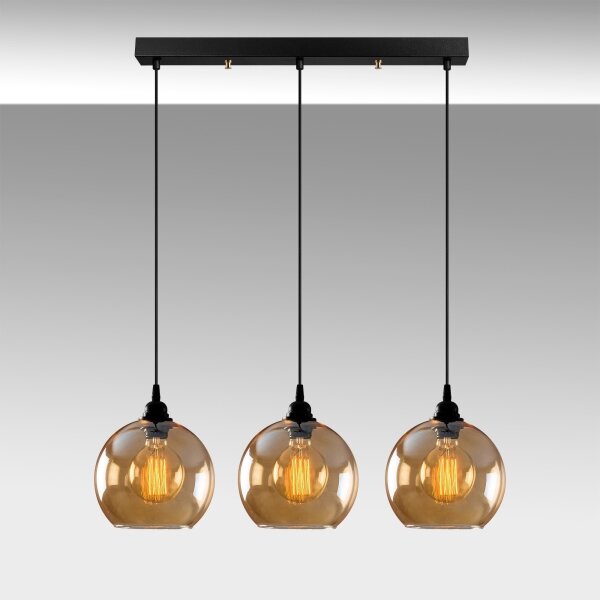 Lustr na lanku GOLD 3xE27/40W/230V