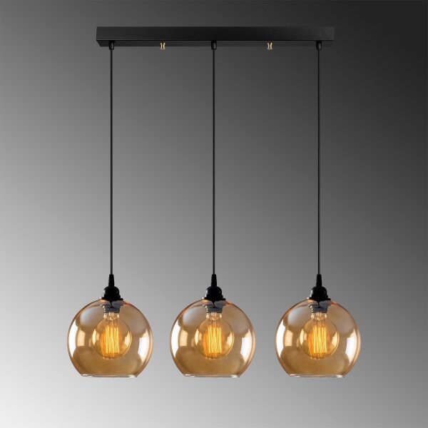 Lustr na lanku GOLD 3xE27/40W/230V