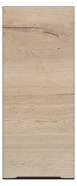 BRW Kuchyně Family Line Sole L6 G-30/72-L, černá/dub halifax natura