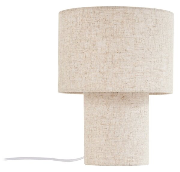 Stolní lampa Lindby, Elfie, Béžová, Obývací pokoj, Tkanina / Textil, Skandinávský