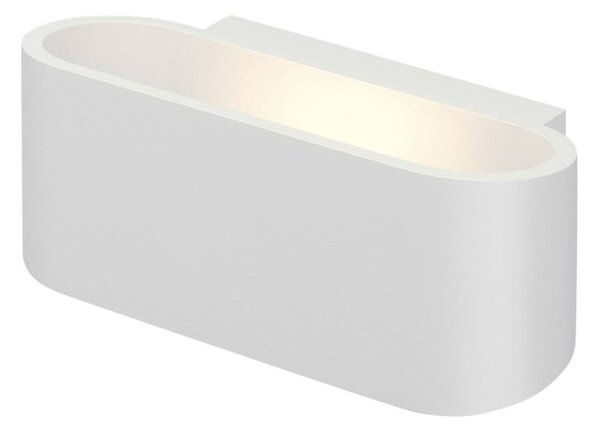 BIG WHITE SLV OSSA 150, nástěnné svítidlo, QT-DE12, oválné, up/down, bílé, D/Š/V 18/8/7 cm, max. 100 W 151451