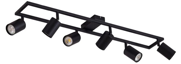 Stropní Lampa Lindby, Bravius, stmívatelné, Černá, Obývací pokoj, Kov, Moderní