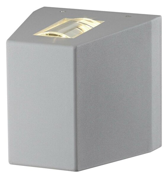 BIG WHITE SLV OUT-BEAM, venkovní nástěnné svítidlo, LED, 3000K, Beam up/Flood down, stříbrošedé, IP44 229664