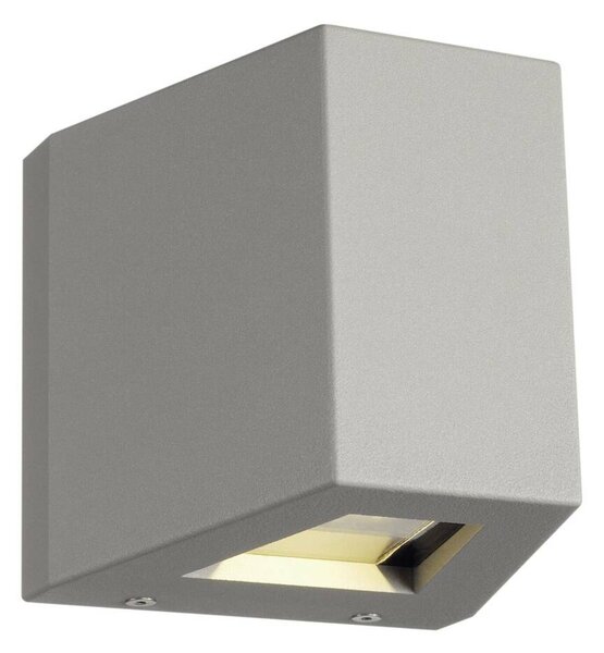 BIG WHITE SLV OUT-BEAM, venkovní nástěnné svítidlo, LED, 3000K, Beam up/Flood down, stříbrošedé, IP44 229664