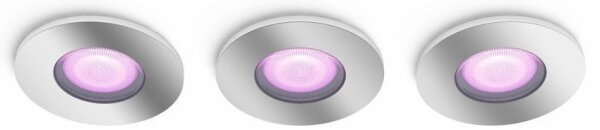 Philips-SADA 3xLED RGB Stmívatelné koupelnové svítidlo Hue 1xGU10/5,7W/230V IP44