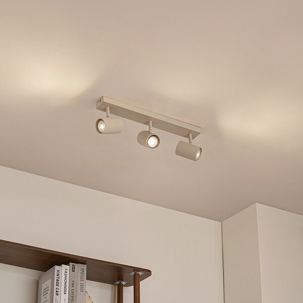 Stropní Lampa Lindby, Kardis, stmívatelné, Béžová, Chodba, Hliník, Moderní