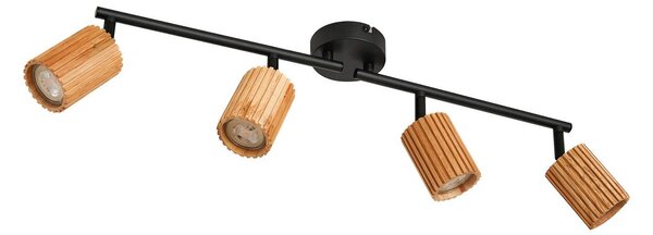 Stropní Lampa Lindby, Stralino, stmívatelné, Dřevo, Chodba, Dřevo, Moderní