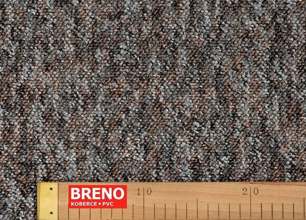 Breno Metrážový koberec BINGO 6810, šíře 400 cm, Hnědá/Vícebarevné